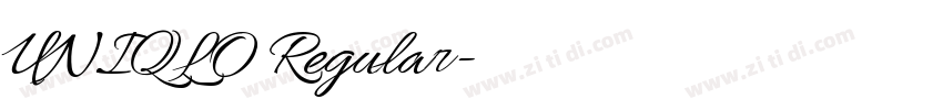 UNIQLO Regular字体转换